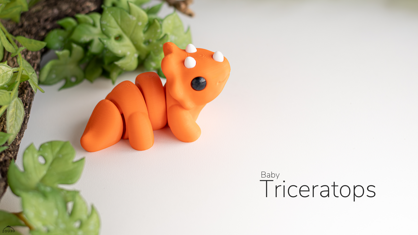 Mini FlexiPets - Baby Triceratops