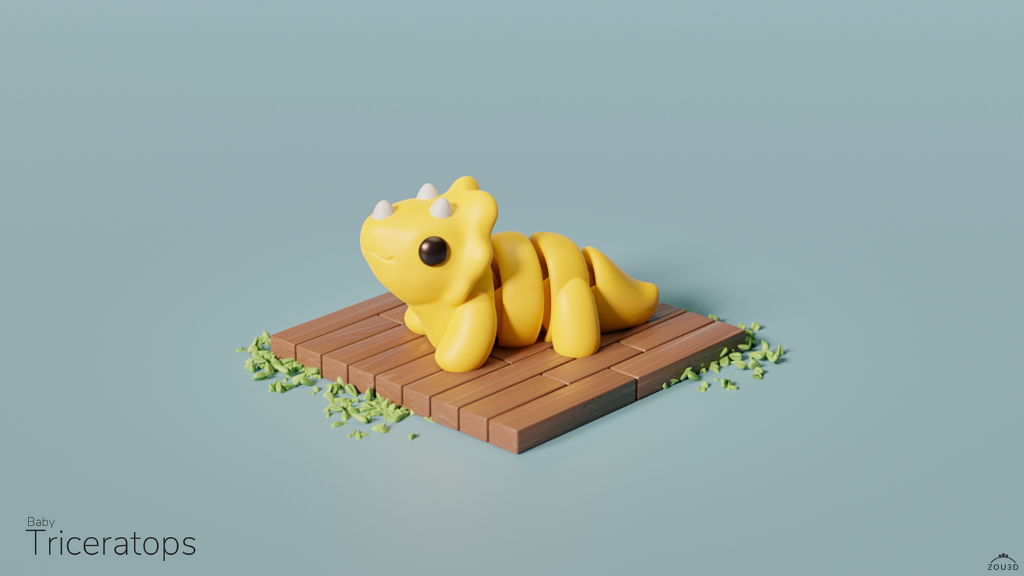Mini FlexiPets - Baby Triceratops