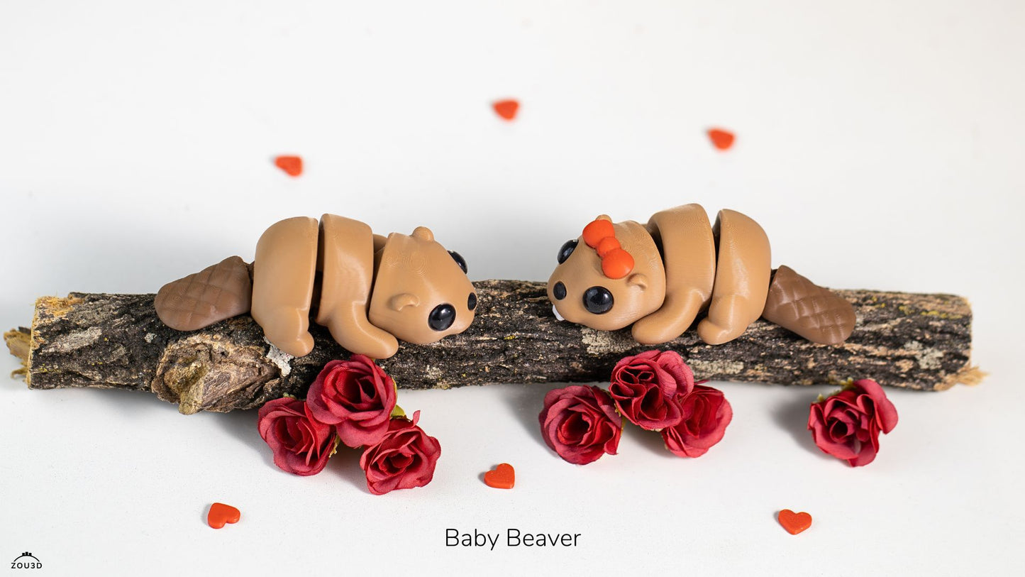 Mini FlexiPets - Baby Beaver
