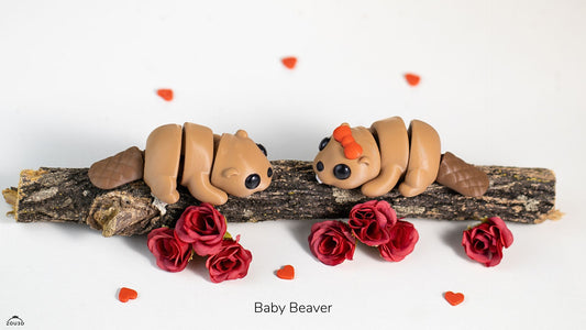 Mini FlexiPets - Baby Beaver