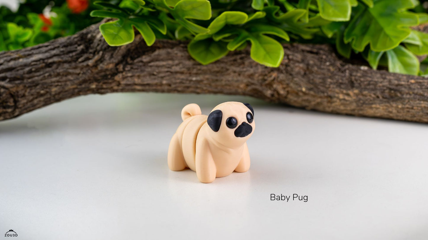 Mini FlexiPets - Baby Pug