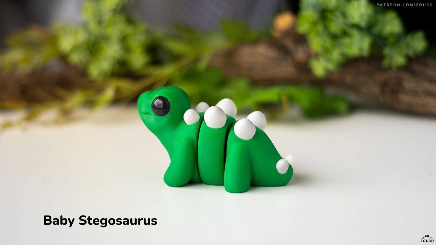 Mini FlexiPets - Baby Stegosaurus
