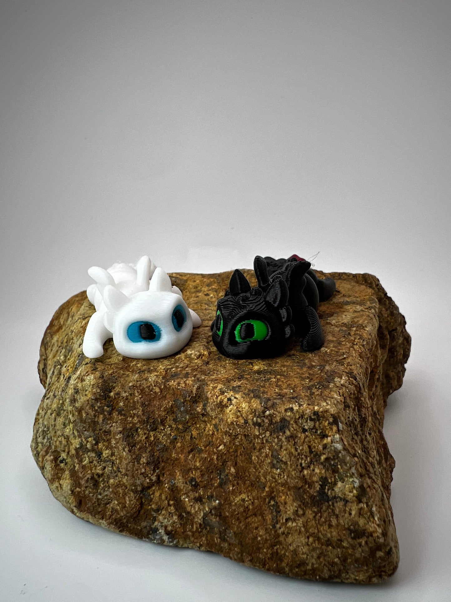Mini Toothless & Light Fury