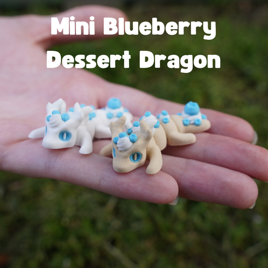 Mini FlexiPets - Mini Blueberry Dessert Dragon