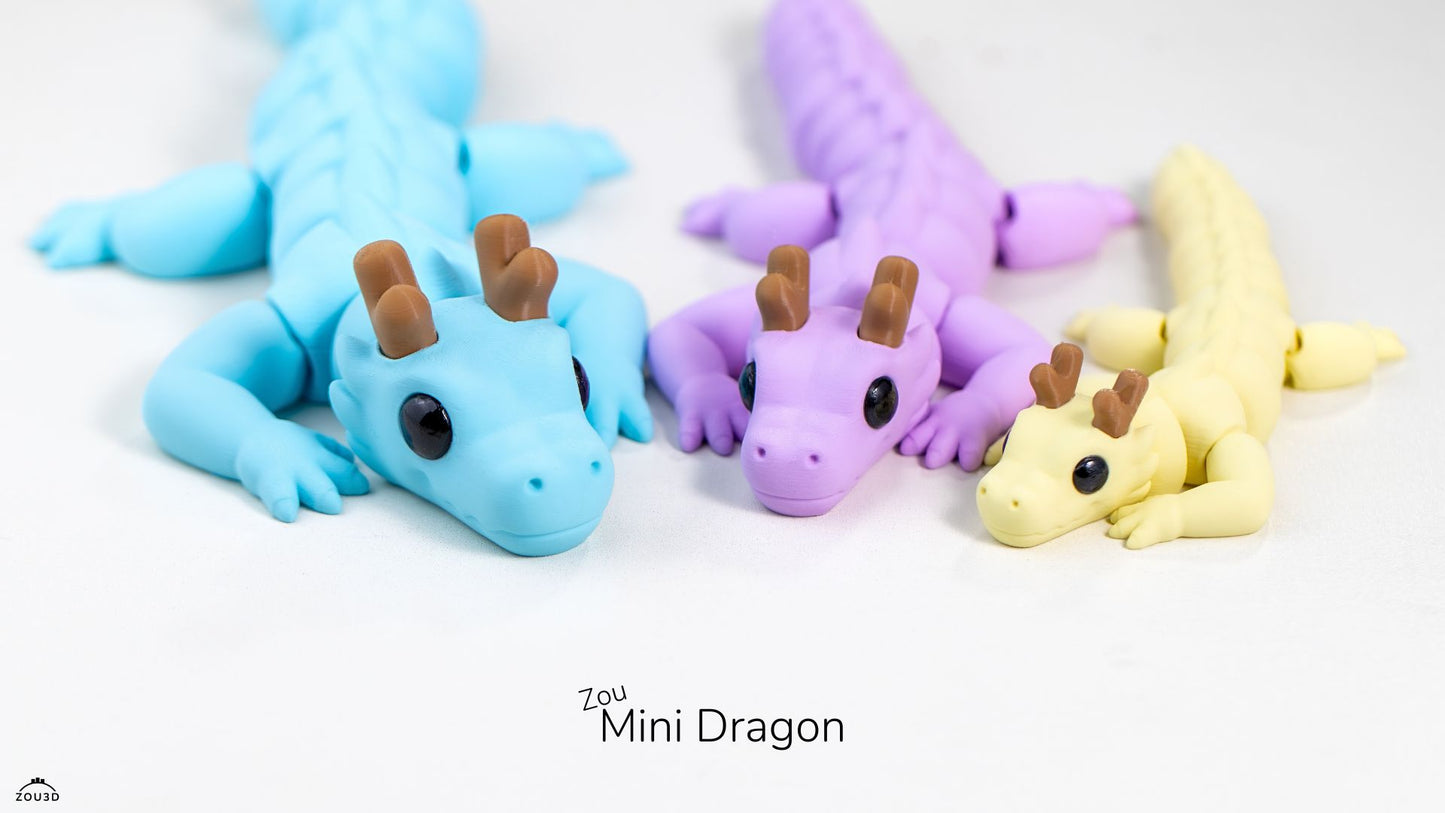 Mini FlexiPets - Baby Zou Dragon