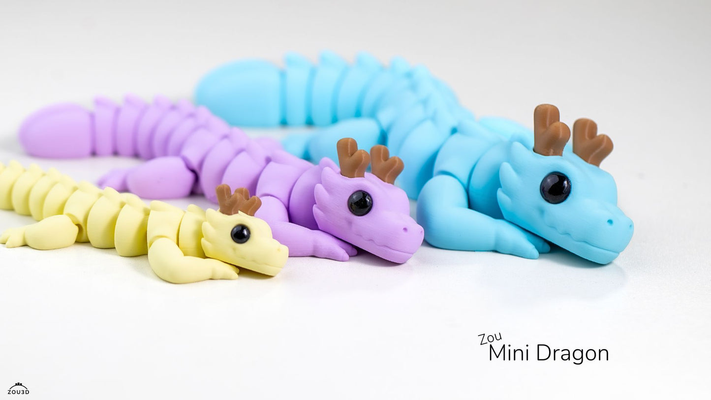 Mini FlexiPets - Baby Zou Dragon